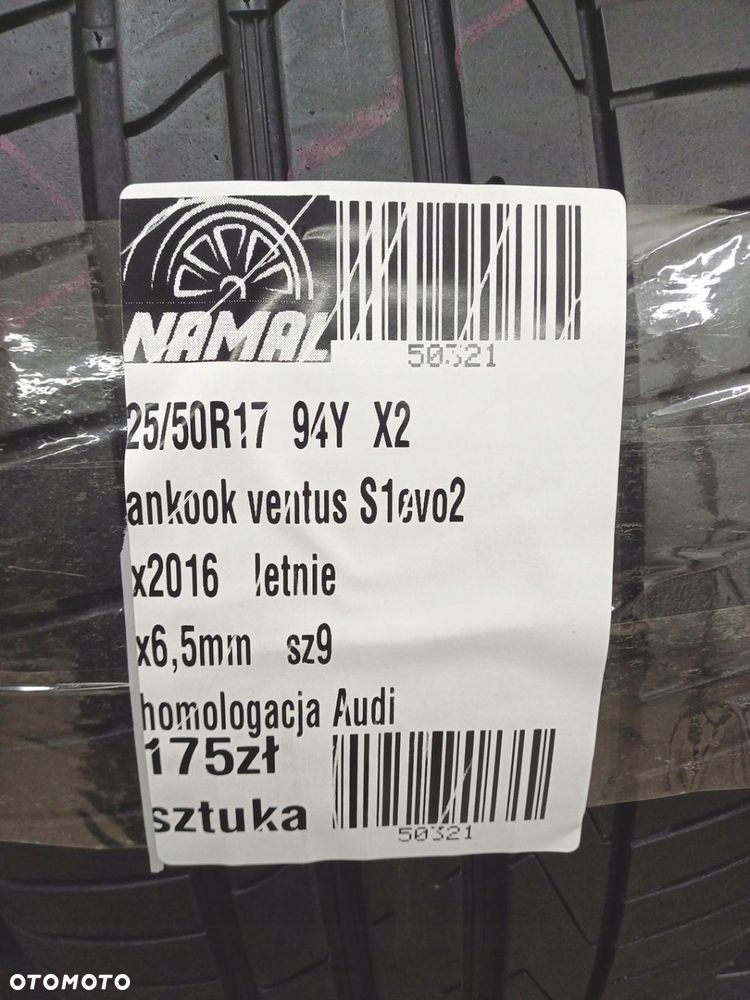 225/50R17 hankook 2016 opony letnie 6,5mm 50321 - 9