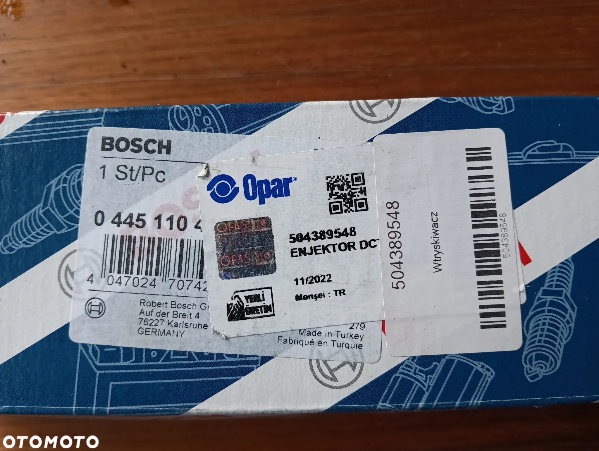 Iveco Daily Fiat Ducato 2,3 07 - 14 komplet wtryskiwaczy 4 szt. Euro 4/5 Bosch 504389548 0445110520 - 7