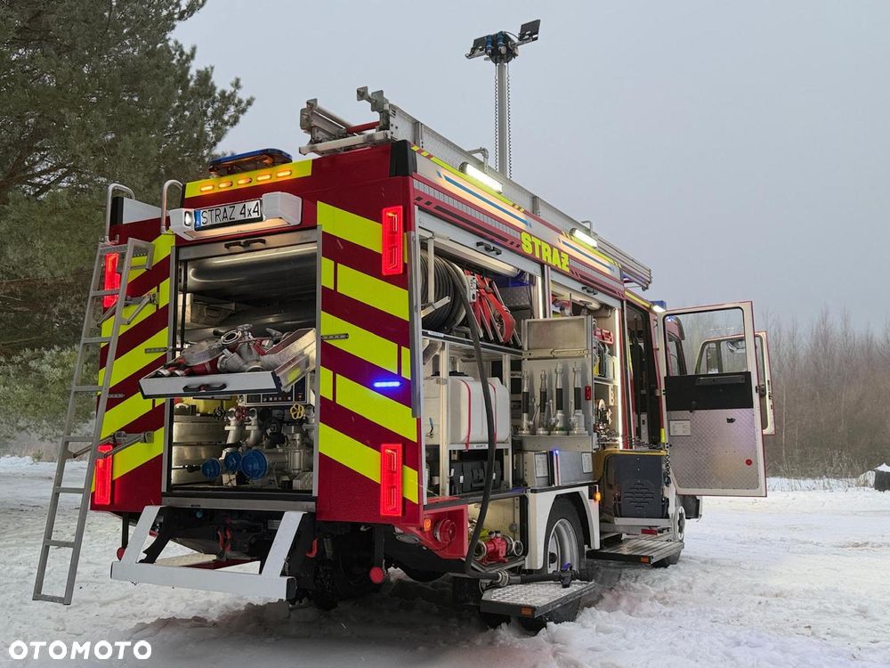 MAN Straż pożarna, Pojazd pożarniczy, Wóz strażacki, MAN L80 średni GBA 4x4 CNBOP, wyciągarka, 3000l wody, reduktor, blokady, mosty - 27