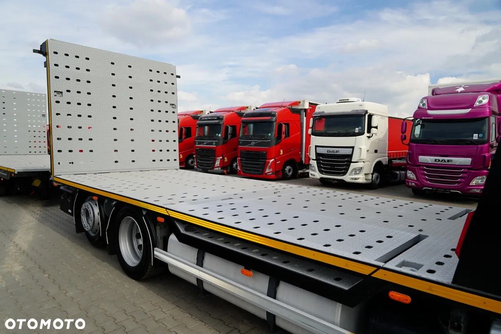 DAF XF 480 / ZESTAW TANDEM LAWETA / 15 ,6 M / SSC / PRZEJAZDOWY / NAJAZDY HYDRAULICZNE / STEROWANIE RADIOWE / WYCIAGARKA / OŚ PODNOSZONA / KLIMA POSTOJOWA - 15
