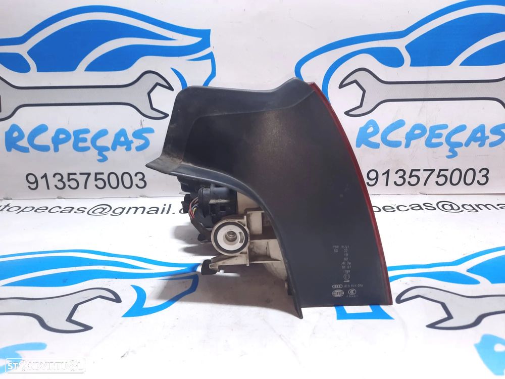 FAROLIM FAROLINS TRASEIRO TRÁS ESQUERDO DIREITO AUDI A4 B7 8EC SEDAN 8E5945096 ORIGINAIS - 7