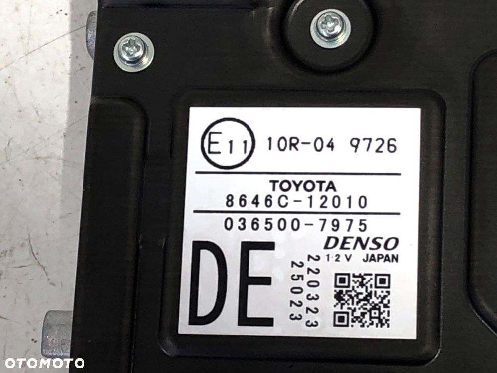 KAMERA SZYBY PRZEDNIEJ  TOYOTA COROLLA sedan (_E21_) 2019 - 2022 1.5 VVTi 92kW [125 KM] benzyna 2019 - 4