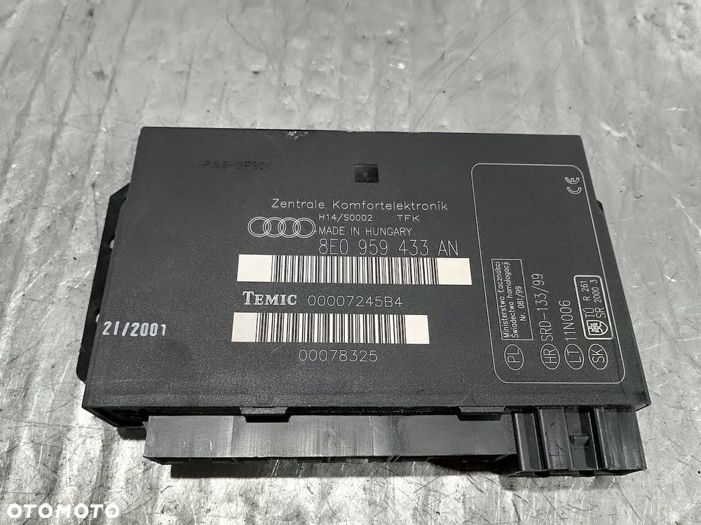 MODUŁ KOMFORTU AUDI A4 B6 8E0959433AN 1.8 T 20V - 1