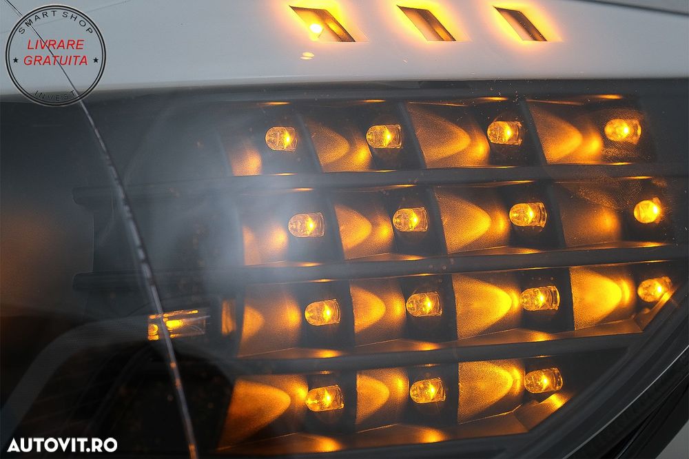 Faruri 3D LED Angel Eyes BMW Seria 3 Limousine E90 Touring E91 (03.2005-08.2008) L- livrare gratuita - 14