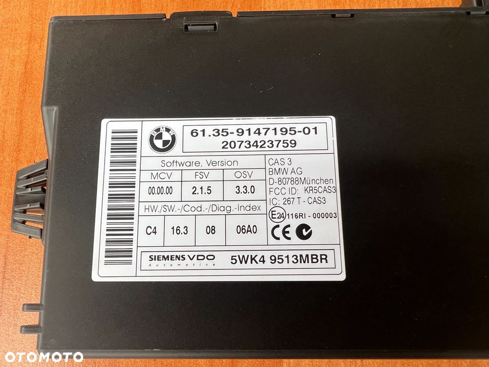Moduł Sterownik CAS 3 BMW E60 E61 9147195 - 2