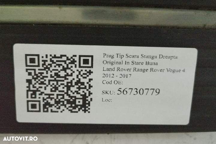 Prag Tip Scara Stanga Dreapta Original In Stare Buna Land Rover  Range - 7