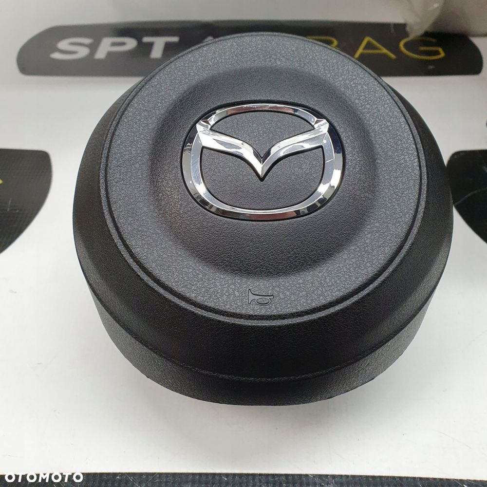 MAZDA 3 III BM DESKA ROZDZIELCZA KONSOLA KOKPIT PULPIT PODUSZKI AIRBAG AIR BAG PASY KIT SET - 6