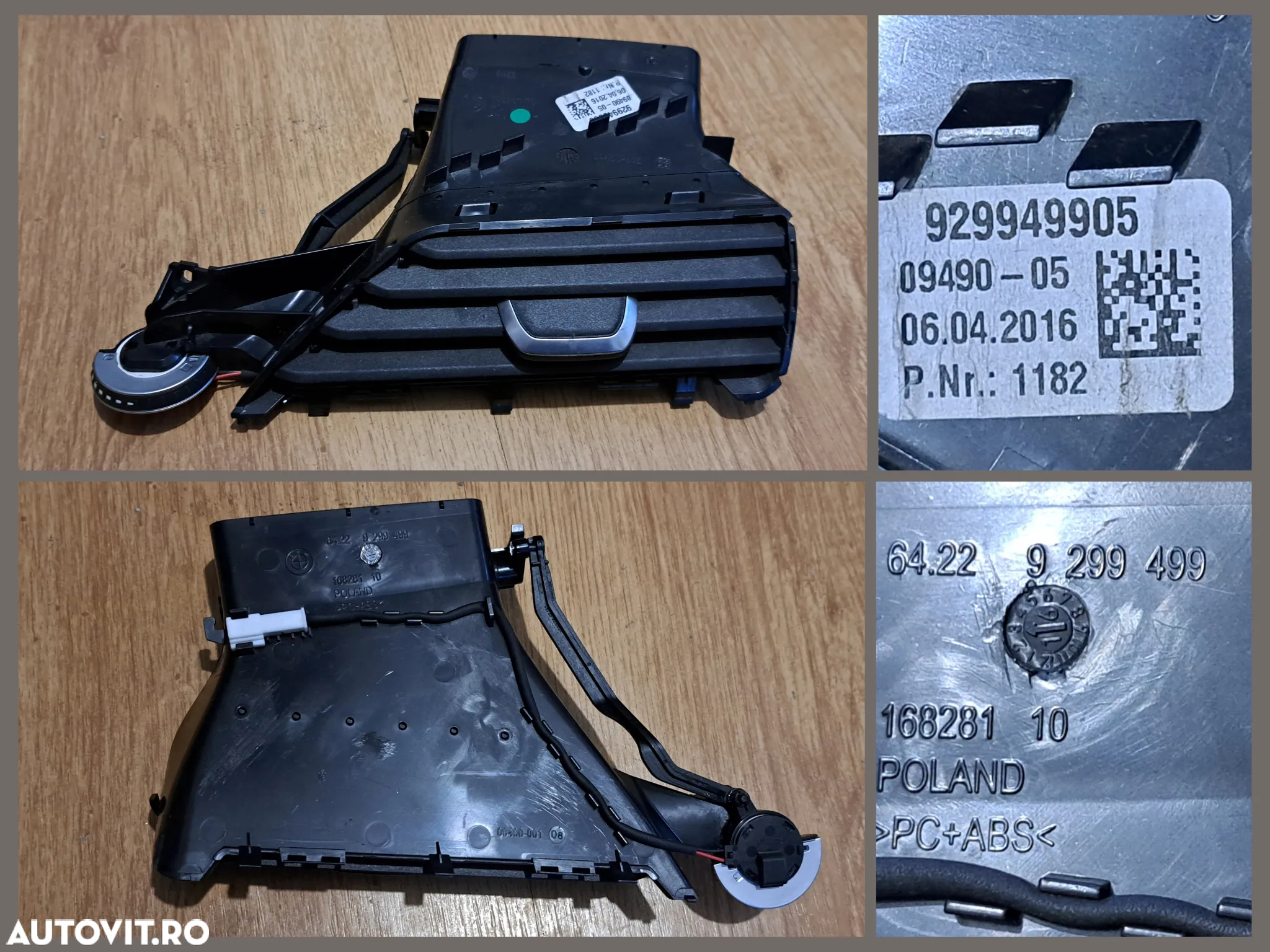 BMW Seria F G Ornament consola centrala Plafoniera led Grila ventilatie centrala stg dr originale Bmw F06 F13 lci G20 G06 G30 G12 G11 - 8