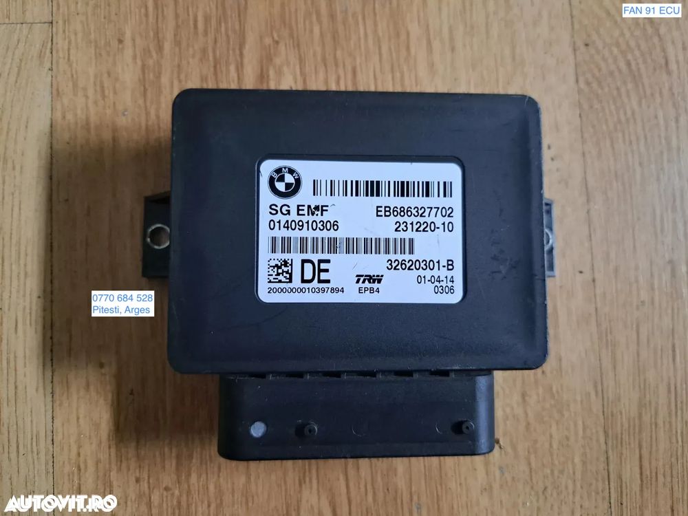 Unitate ECU Modul EMF control frana de mana original BMW F10+LCI F11+LCI F06+LCI F12+LCI F13+LCI F25 F26