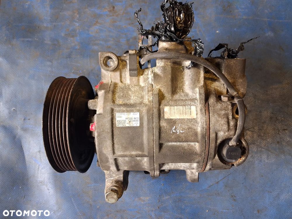 Sprężarka klimatyzacji 6SEU12C Audi A4 B6 B7 A6 C5 C6 1.6 1.8 2.0 2.4 3.0 DENSO 447220-8413 kompresor pompa klimy klimatyzacji