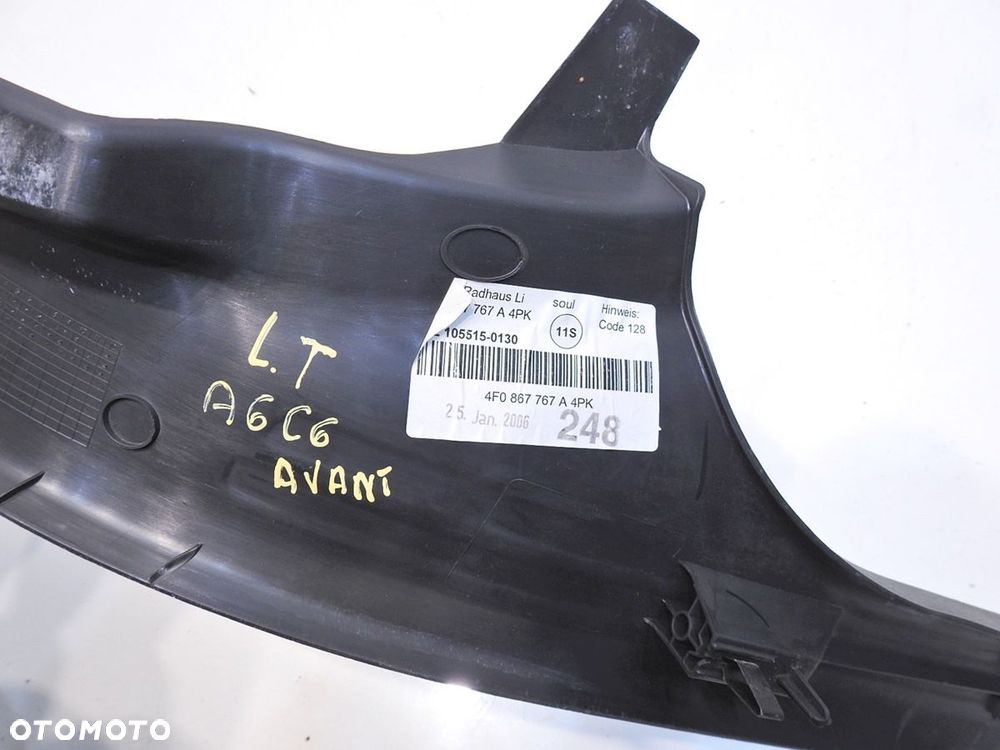 LISTWA NAKŁADKA PROGU LEWY TYŁ AUDI A6 C6 AVANT - 2