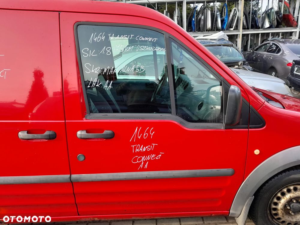 FORD TRANSIT CONNECT DRZWI PRAWE PRZEDNIE PRAWY PRZÓD CZERWONE - 1