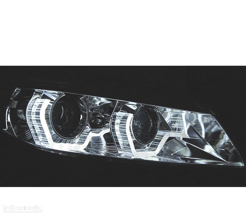 FARÓIS DINÂMICOS BMW Z4 E89 ANGEL EYES DRL 3D PRETOS - 2