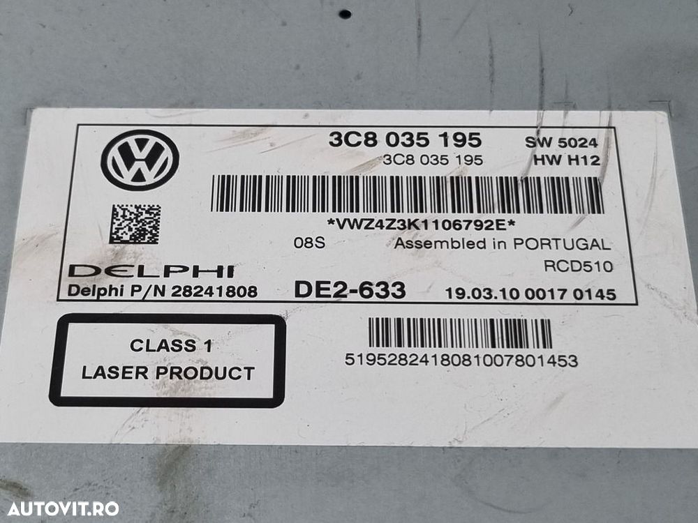Navigatie Volkswagen Tiguan 5N 2007 - 2011 (1481) 3C8035195 - 4