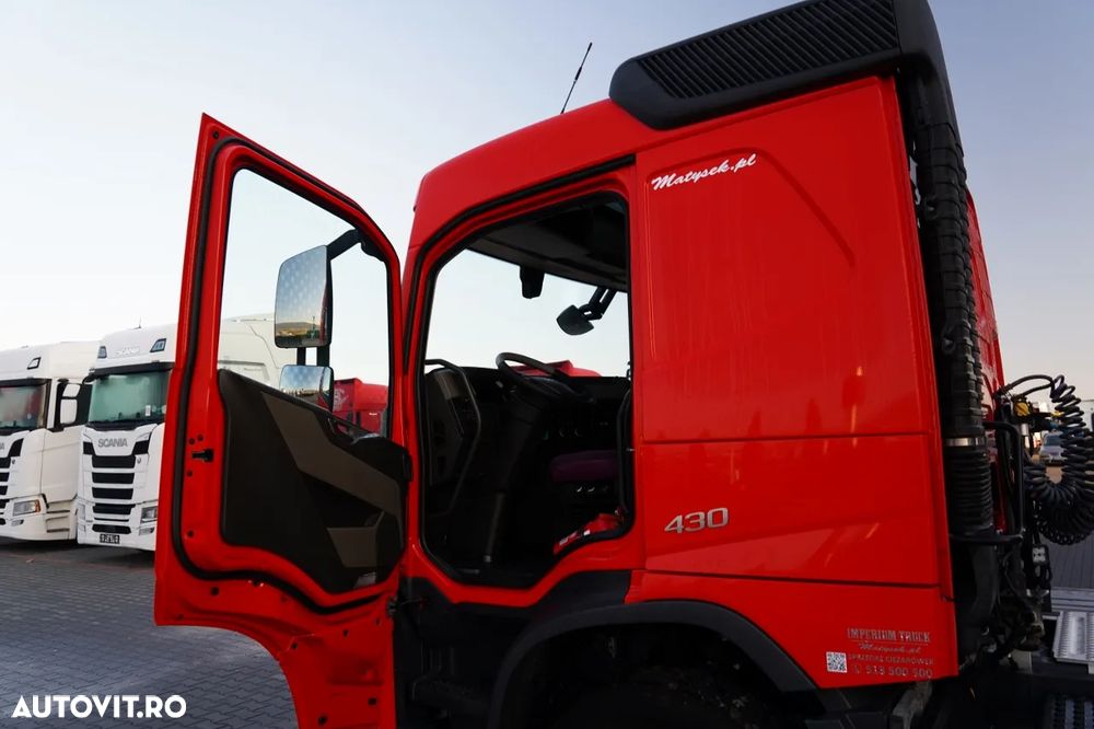 Volvo FM 430 / FULL ADR / GREUTATE: 6.500 KG / CABINĂ JOSĂ / 2022 / DUPĂ CONTRACT DE SERVICE GOLD / - 21