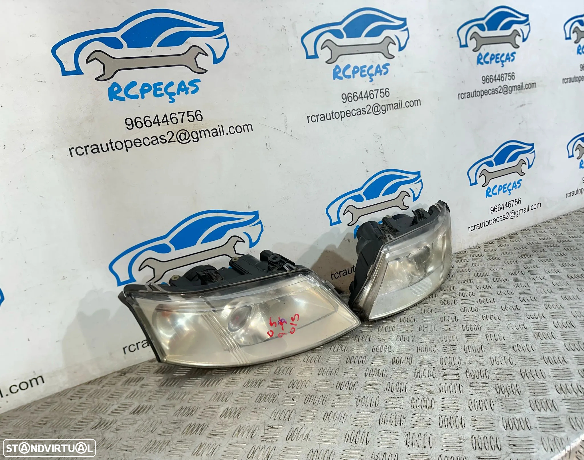 .Conjunto Oticas Farois Frontal Frente Esquerda Direita Saab 93 9-3 YS3F 2002 - 2012 - 4