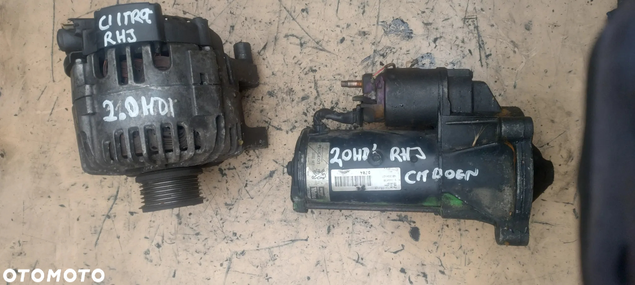 CITROEN Berlingo xsara  peugeot 206 307 607  partner I 2,0HDI rozrusznik ALTERNATOR - 2