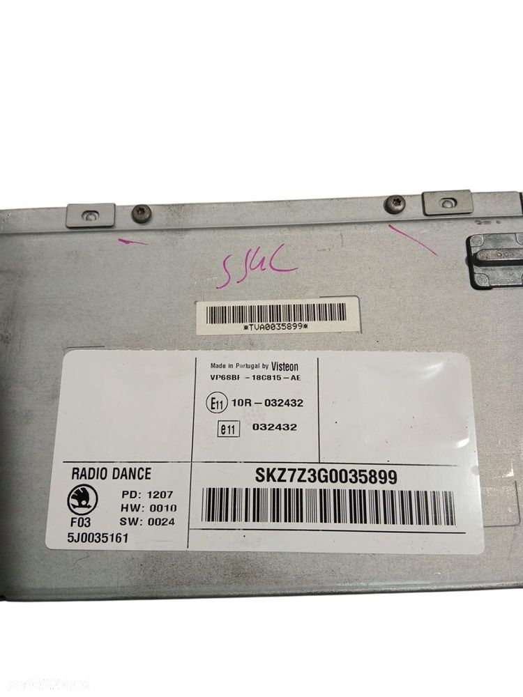 radio cd skoda roomster 5j0035161 - 3