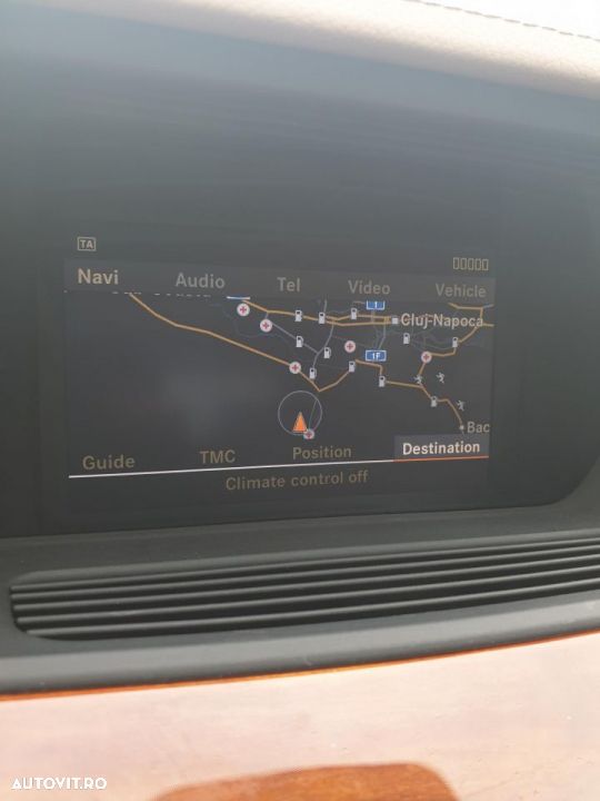Display navigatie mercedes s class w221 2006 2009 volan stanga - 1