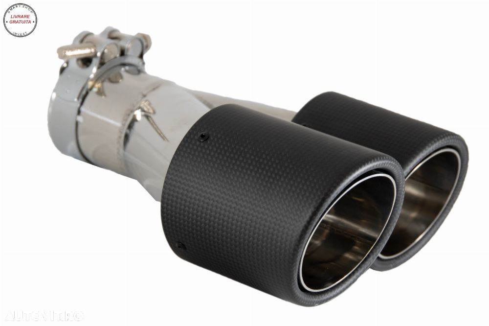 Tobe Ornamente Sistem de evacuare Carbon Fiber Finisaj Mat 6cm/2.36inch- livrare gratuita - 2