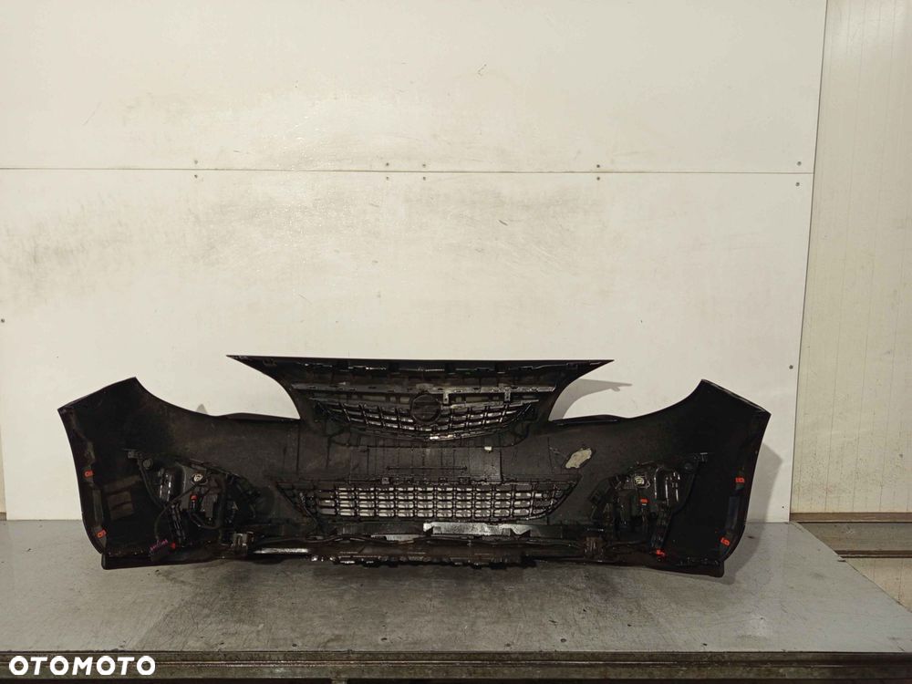 ^ ZDERZAK PRZÓD PRZEDNI OPEL ASTRA J 4 IV Z22C CZARNY HALOGENY - 5