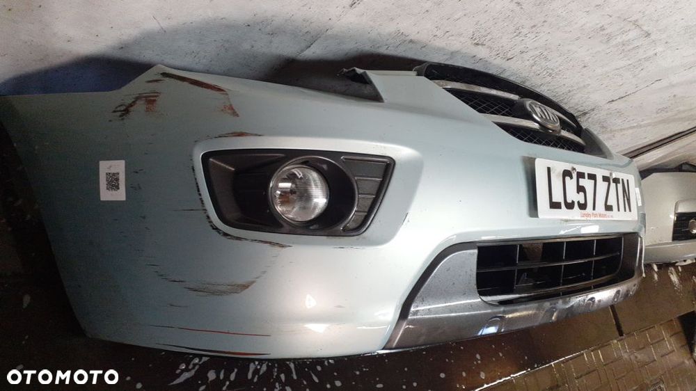 ) ZDERZAK PRZÓD PRZEDNI DO KIA CARENS III 3 BŁĘKITNY HALOGENY - 4