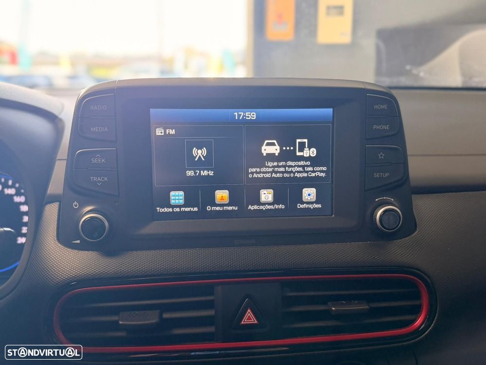 Hyundai Kauai 1.0 T-GDi Pele/Tecido Vermelho - 25