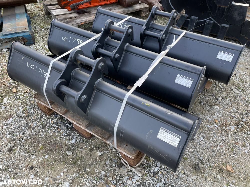 Cupa taluz latime de 1200 mm pentru excavatoare de 2-4 tone - 2