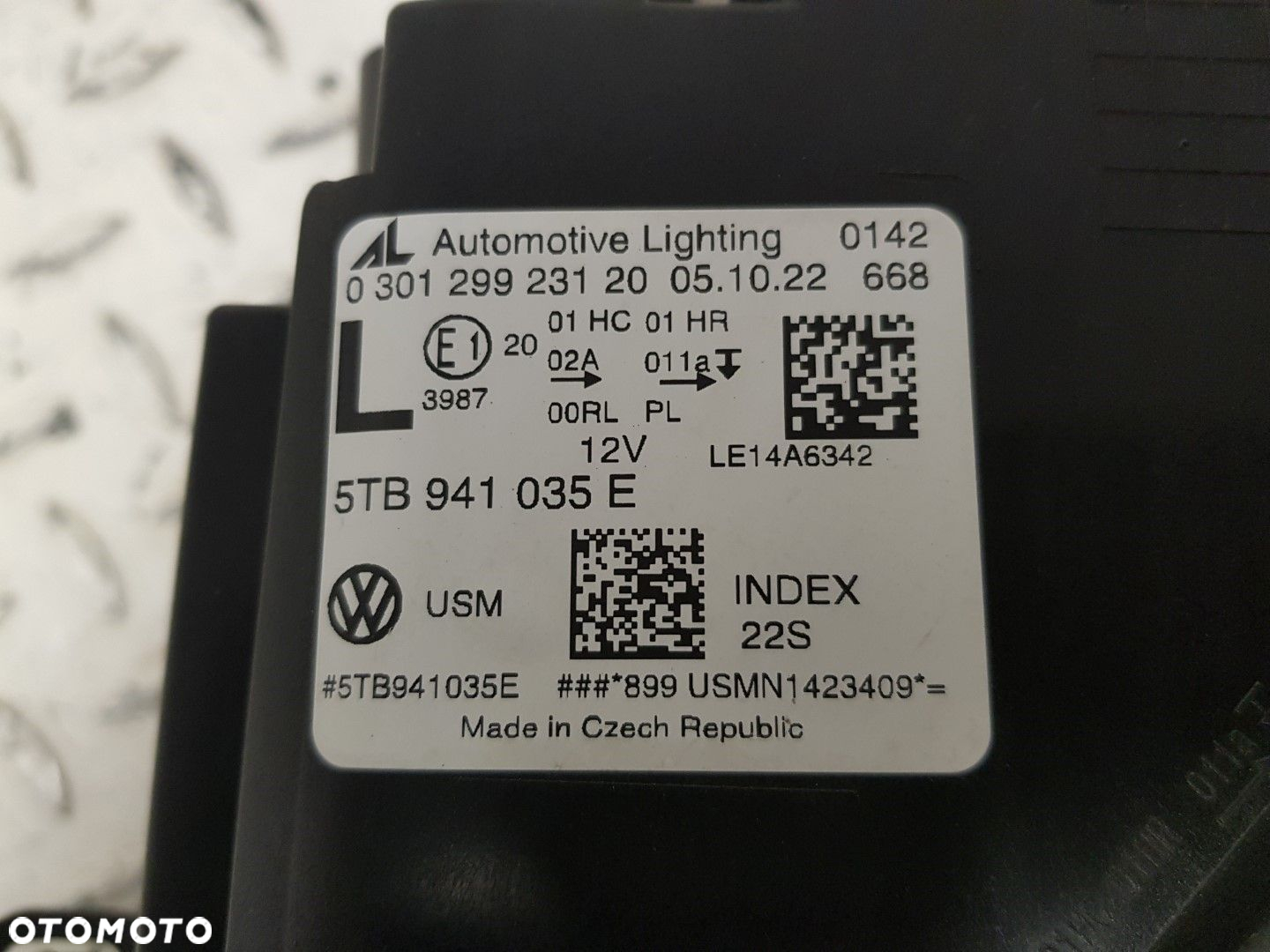 VW TOURAN 3 III LAMPA LEWA PRZEDNIA PRZÓD FULL LED EUROPA 5TB941035E IDEALNA - 6