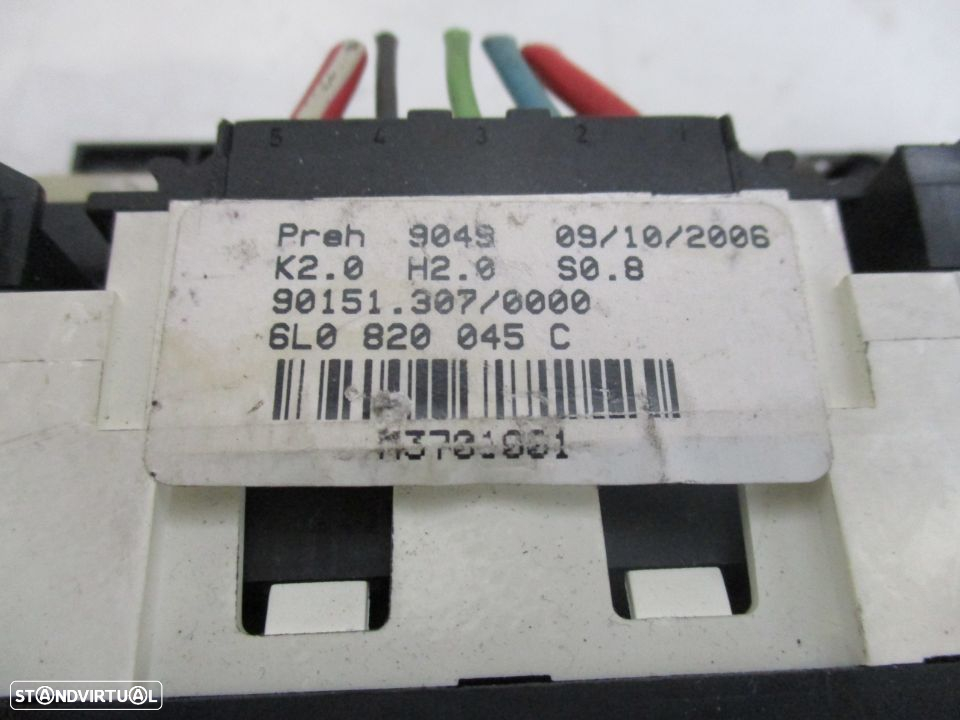 Comando Ar Condicionado Saufagem Seat Ibiza 6L 2002 a 2008 - 3