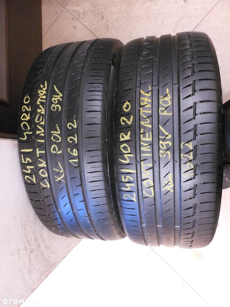 Opony 245/40r20 continental sport contact 6 6mm lato POL XL contisilent  PARA - 1