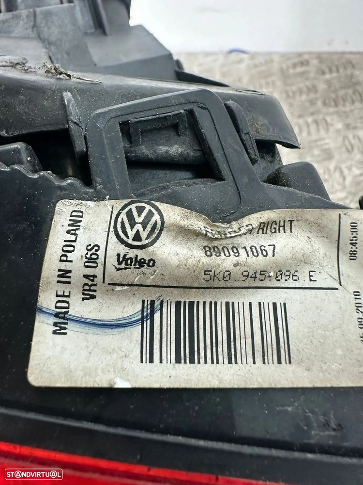 .Conjunto Farolins Tras Traseiro Esquerdo Direito Original Volkswagen VW Golf 6 Mk6 5k0945096E 5k0945095E 2008 - 2013 - 15