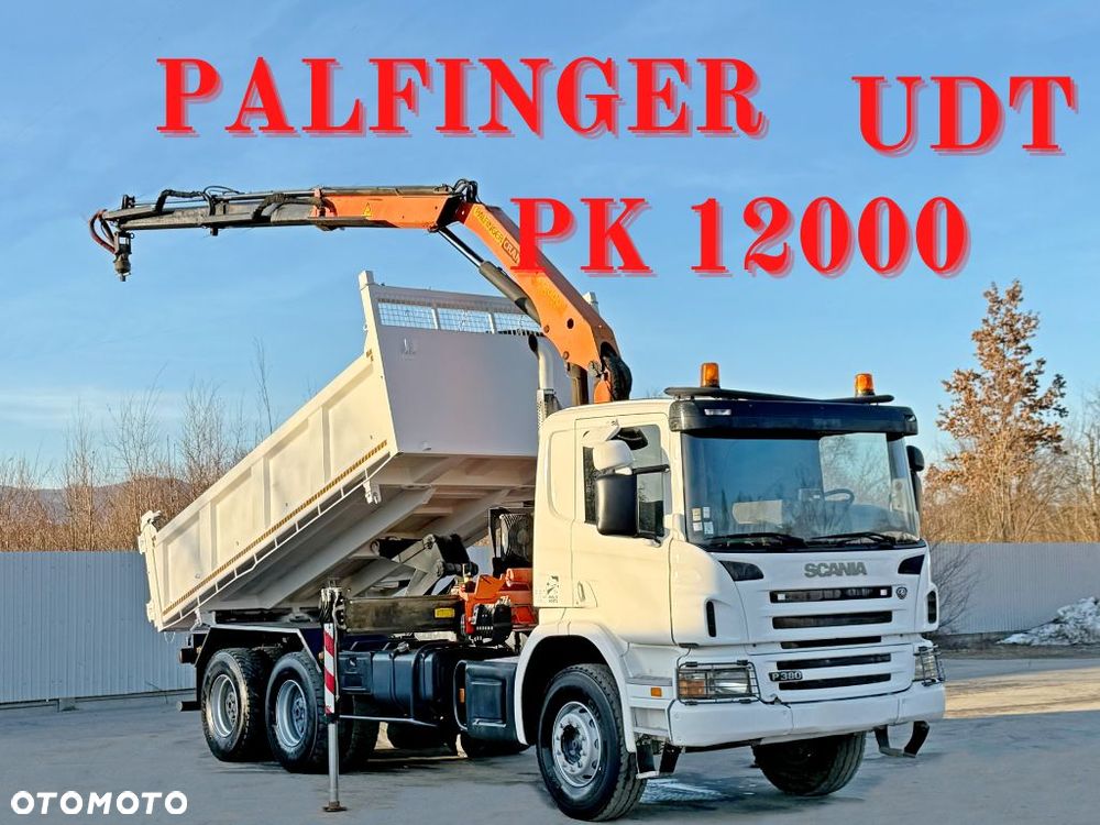 Scania P 380 * WYWROTKA 5,10 m + PALFINGER PK 12000 * 6x4 - 1