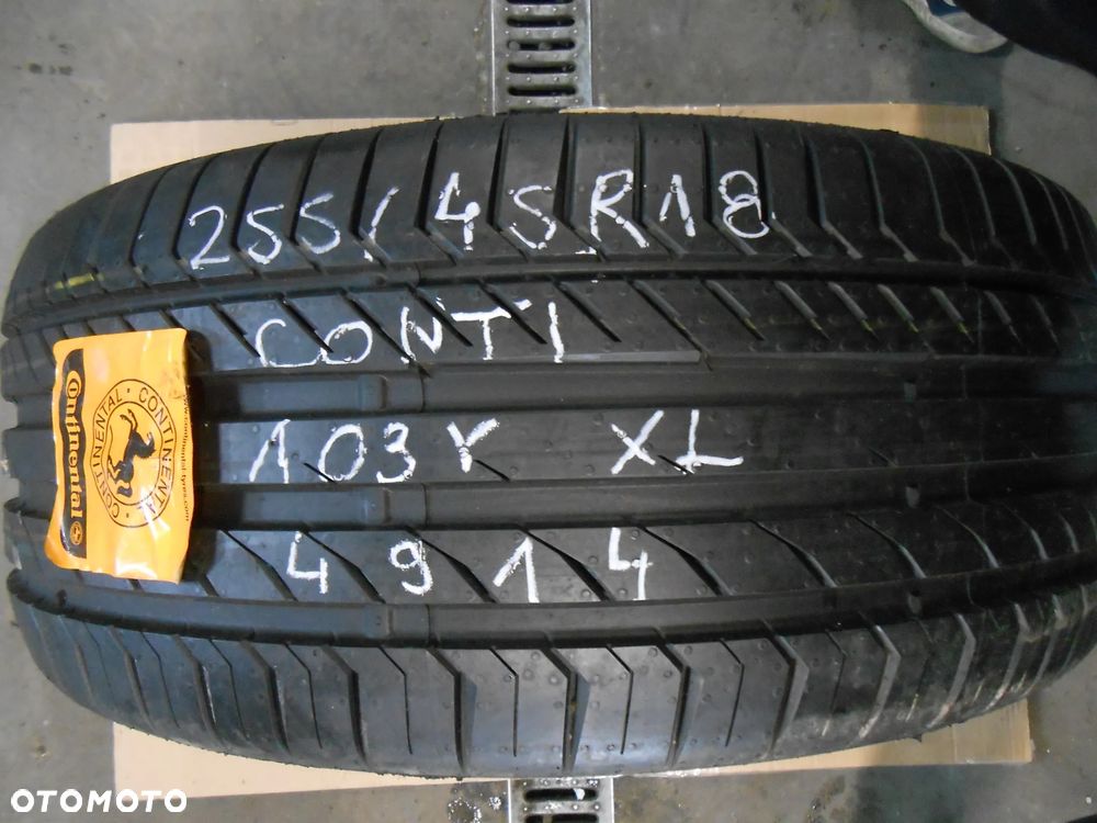 OPONA POJEDYNKA 255/45R18 CONTINENTAL CONTI SPORT CONTACT 5 XL DOT 4914 8.4MM - 1