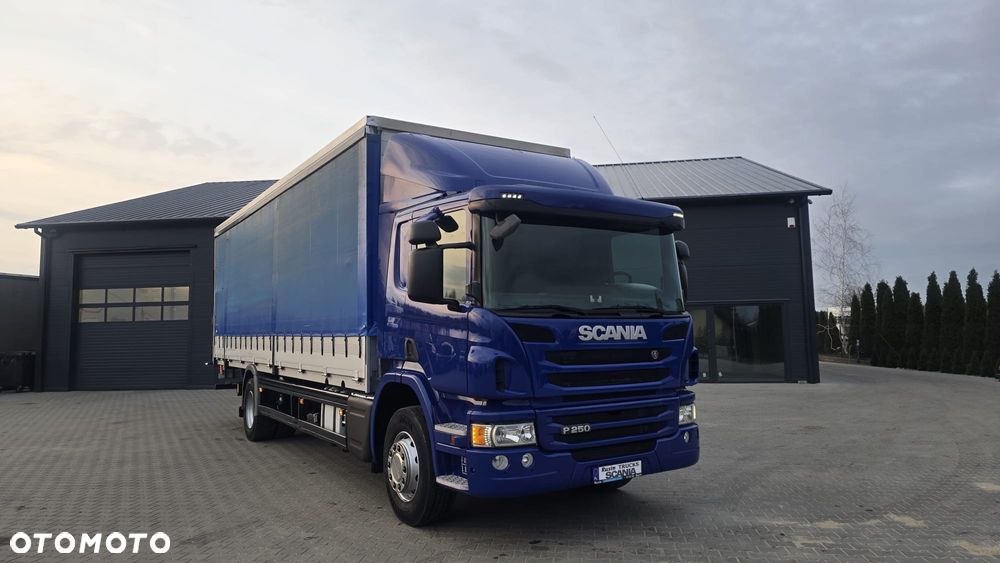 Scania P250 Euro 6 21 palet super stan niski przebieg rama do zabudowy kurierka laweta - 28