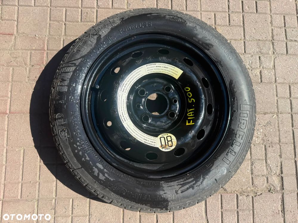 Koło dojazdowe dojazdówka 14' Fiat 500 - 1