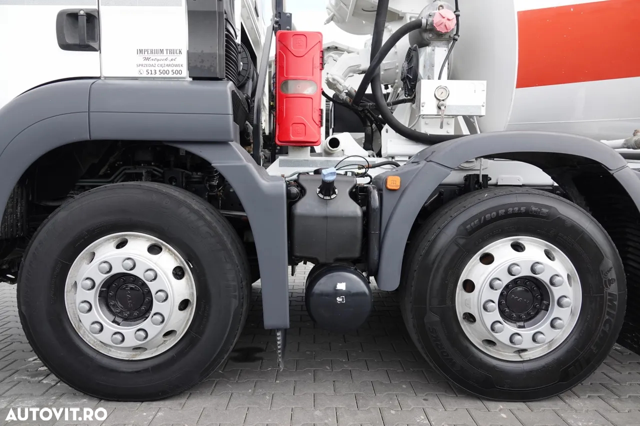 MAN TGS 32.360 / 8X4 / BETONATOR / LIEBHERR CONVERTER / 9 mc / JANTE ALIE / EURO 6 - 20