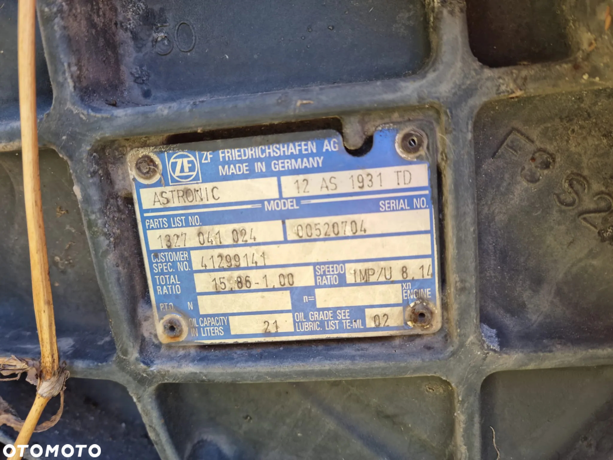 Skrzynia biegów ZF 12AS 1931TD RETARDER AUTOMAT - 2
