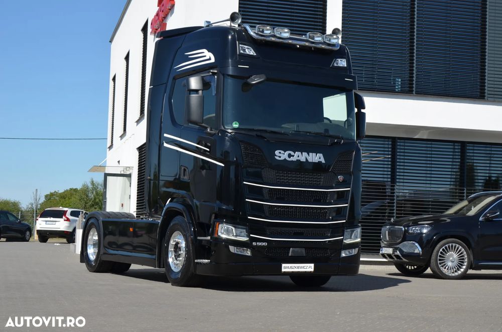 Scania S 500 / 2019r / KLIMA P. / FULL LED / ACC / ALUSY / NAVI / DE / 5742 - 5