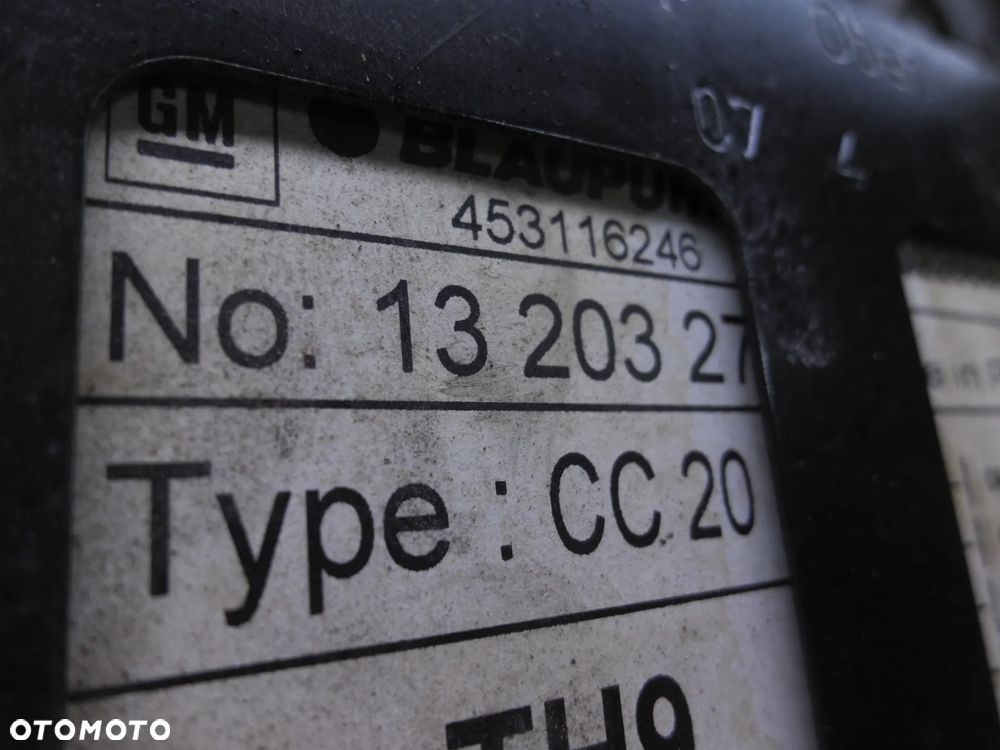 Radio Fabryczne Kaseta CC20 CC 20 Opel Meriva A 2002-2010 - 13203275 - 5