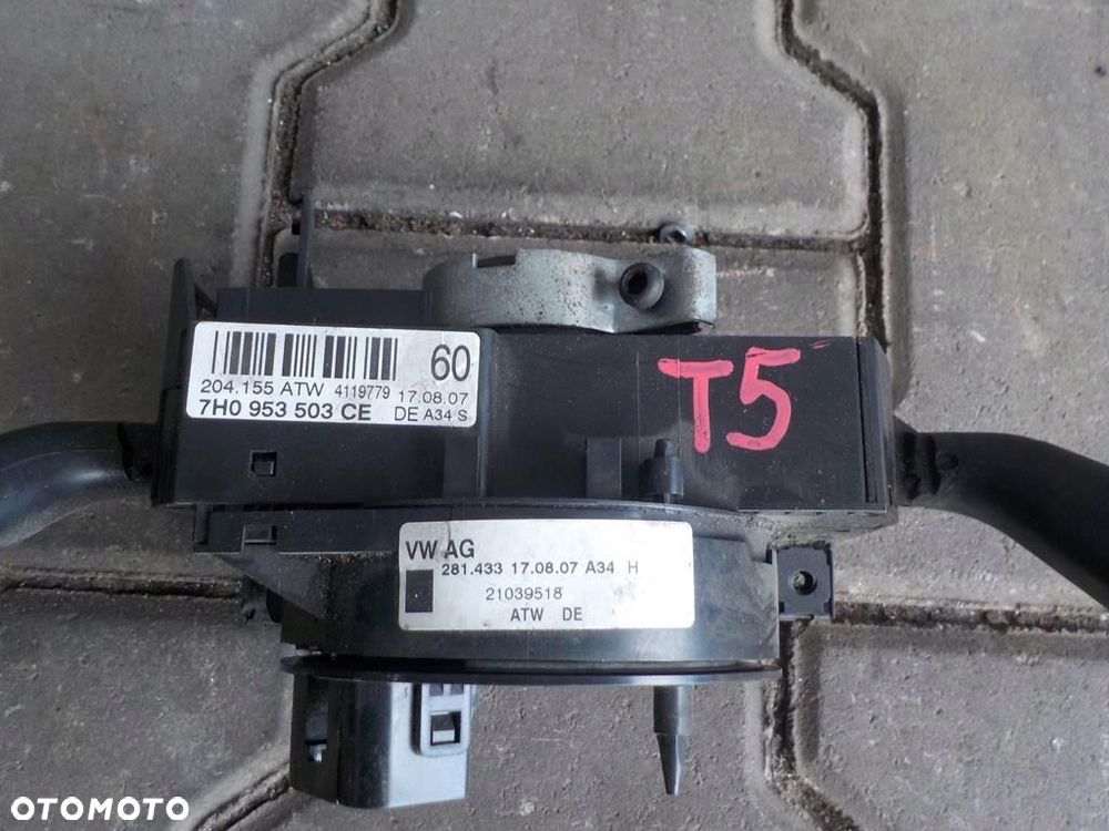 VW T5 LIFT WŁĄCZNIK KIERUNKOWSKAZÓW WYCIERACZEK ROGAL 6Q0953503CE - 3