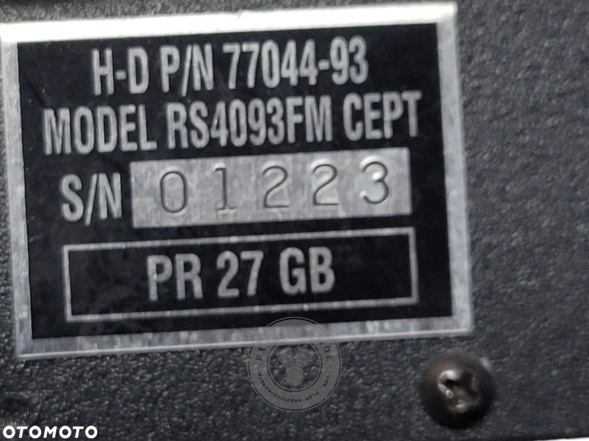 Intercom CB Radio Harley Davidson Touring EVO 77044-93 77136-95B - 7