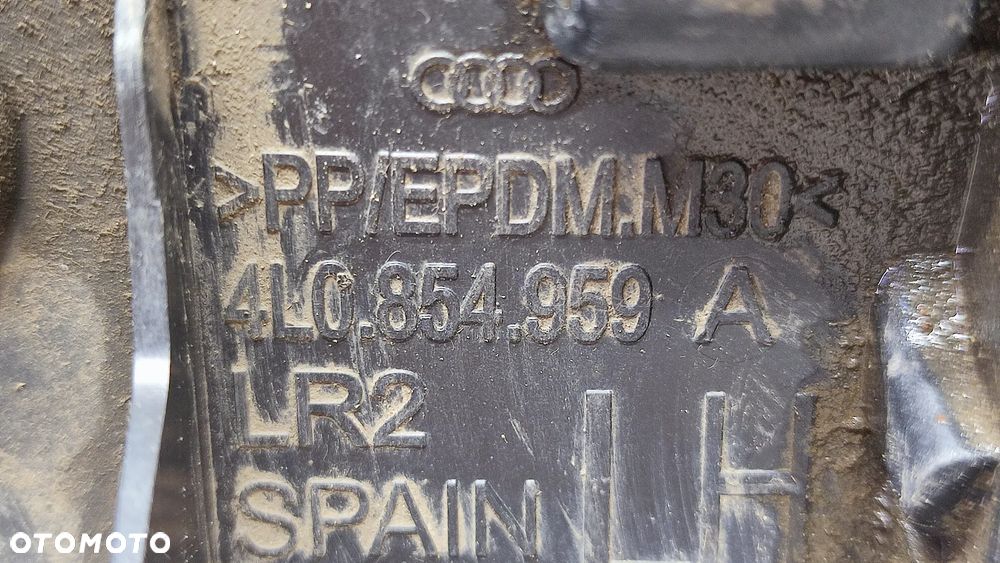 AUDI Q7 4L 05-15R LISTWA NAKLADKA OSLONA BLOTNIKA S-LINE BIALA LC9A PRAWA 4L0854960 LEWA 4L0854959 - 9