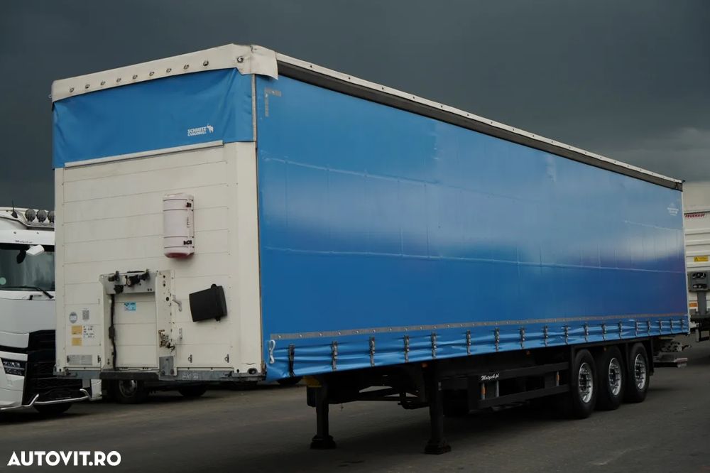 Schmitz Cargobull CORTINĂ / ELEVATOR DE SARCINĂ DHOLLANDIA - 2000 KG / 2 AXE RIDICATIVE / - 2