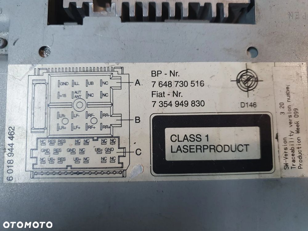 Radio Cd Fiat Panda 7354949830 7648730516 Blaupunkt - 3