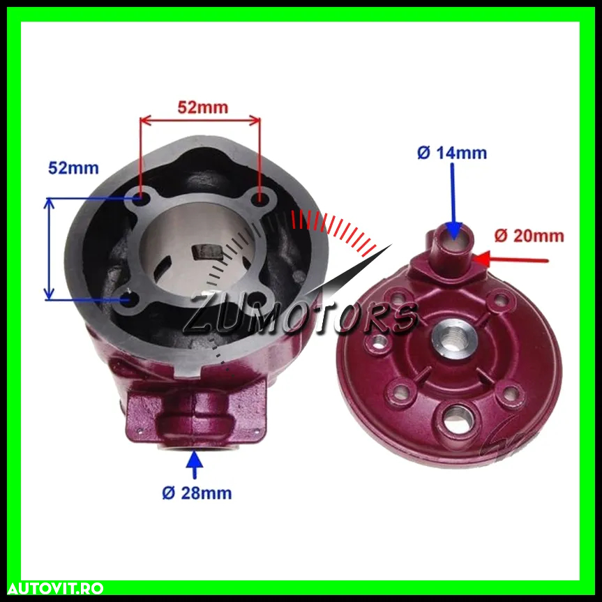 Set Motor AM6 80 90 + Chiuloasa AM6 BETA HM Motorhispania MALAGUTI - 4