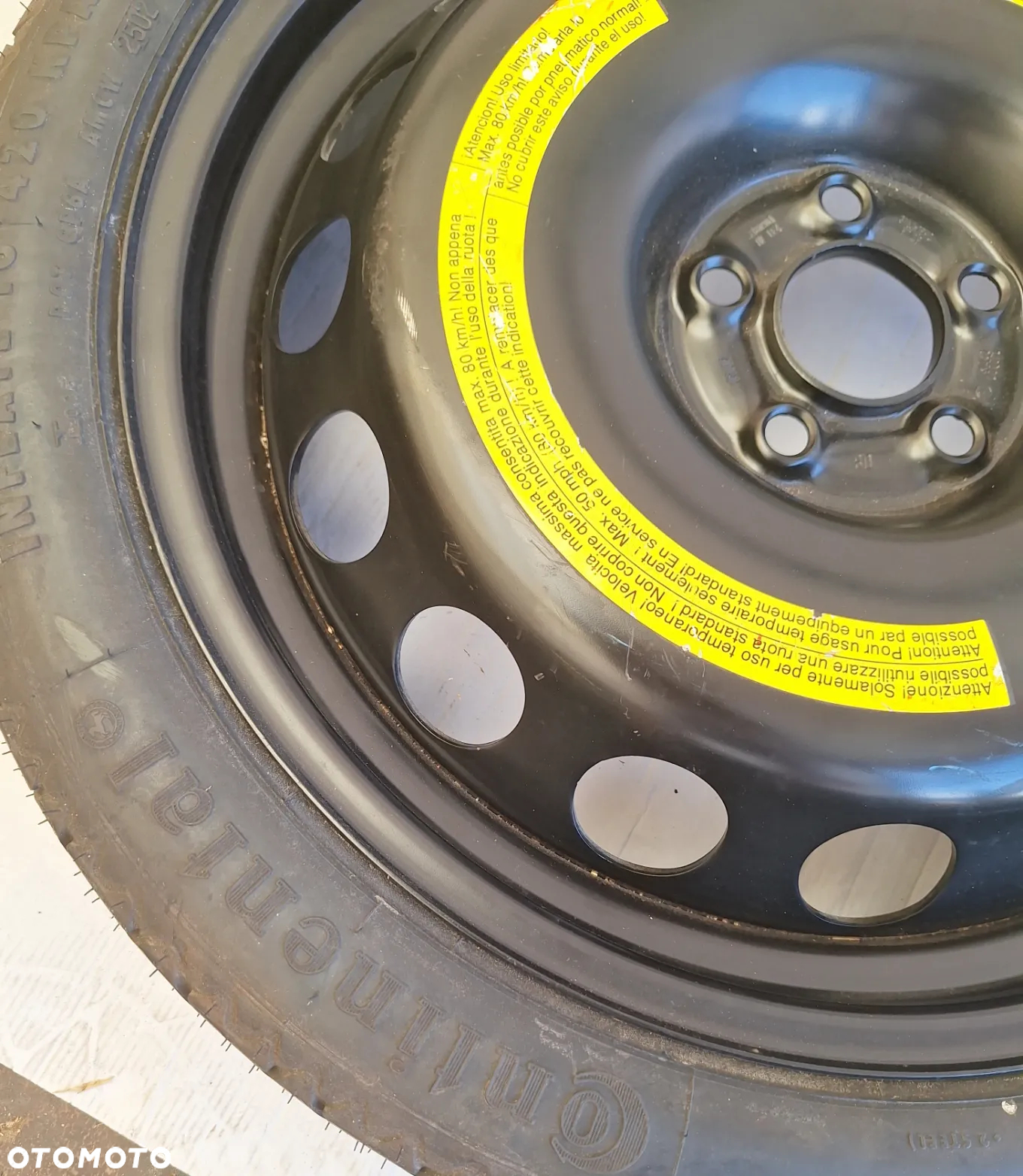 KOŁO DOJAZDOWE 18 CALI- 5X100/ ET38 - AUDI TT, A1-1J0601027M - 2