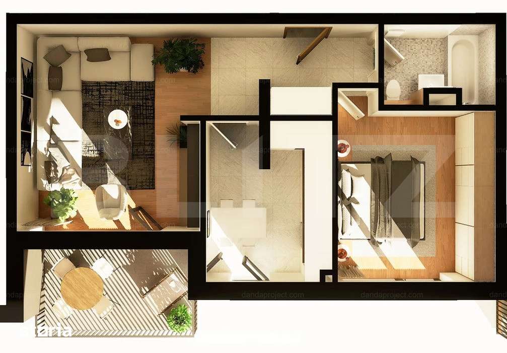 Apartament 2 camere decomandate, 53mp, constructie noua, zona Dunarii — fotografia 1
