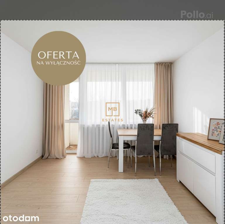 3 pokoje z balkonem i zielonym widokiem