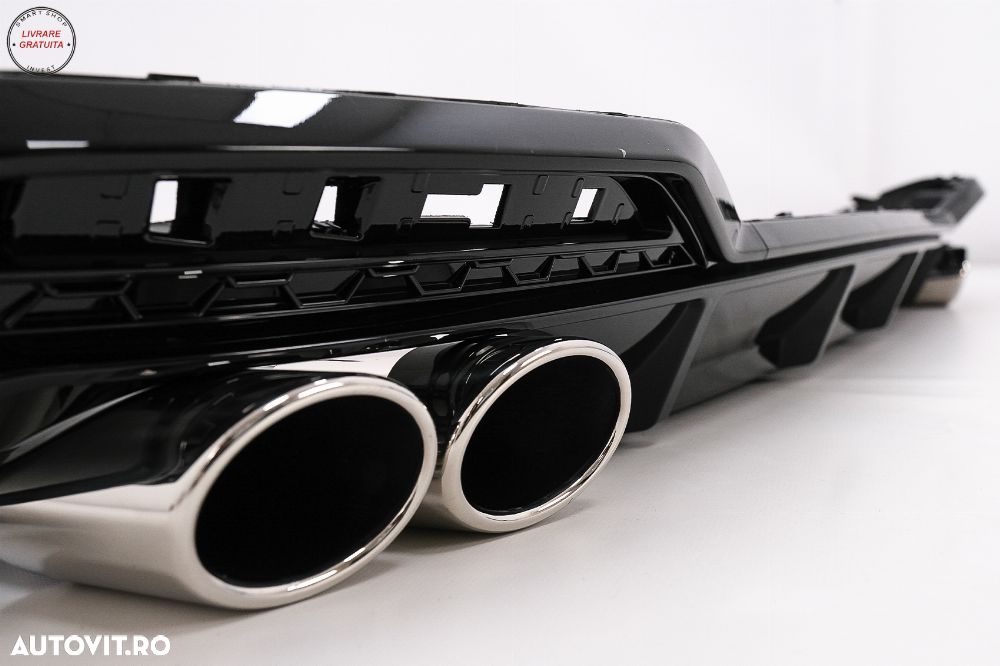 Difuzor Bara Spate Audi A5 F5 Facelift S-Line (2020-) Negru Lucios- livrare gratuita - 5